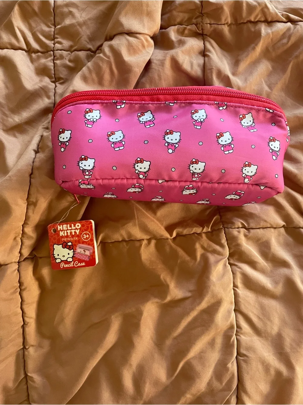 Hello Kitty Pink Zip Pencil Case